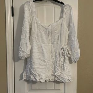 Mini white cute dress